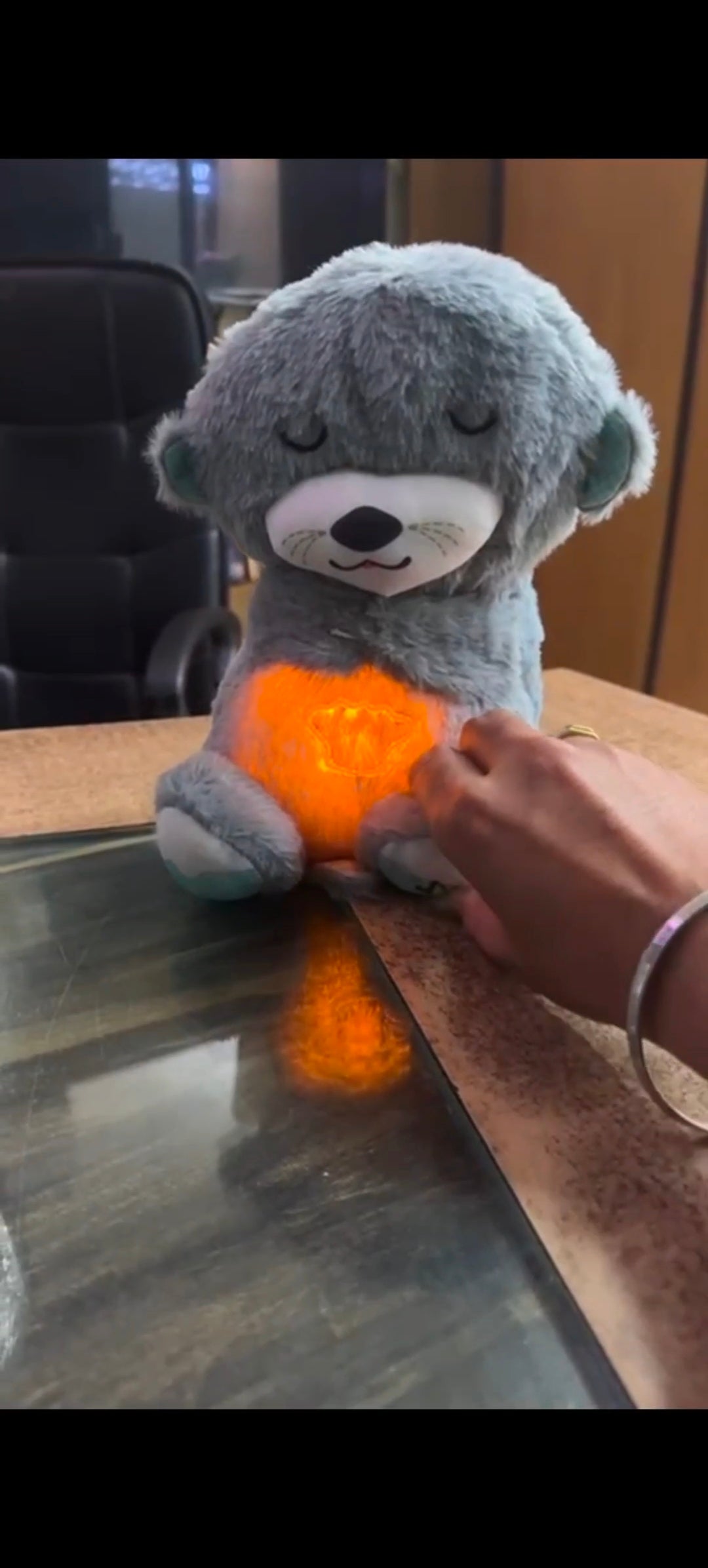 Baby Plush Toy with Music, Lights & Breathing Motion, Interactive Teddy Bear for Sensory Learning, Soft Stuffed Animal Newborn Babies, Musical Toy Kids Valentine Gift for Her