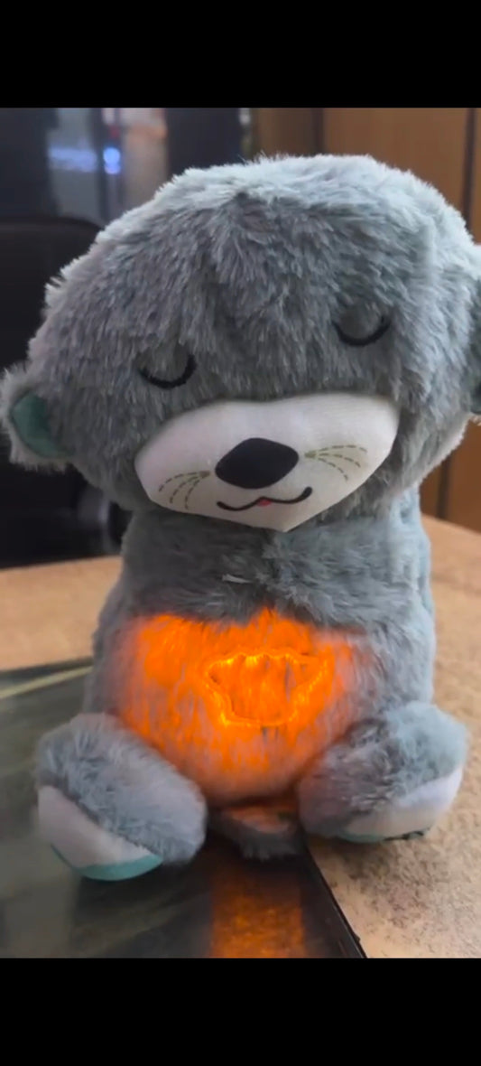 Baby Plush Toy with Music, Lights & Breathing Motion, Interactive Teddy Bear for Sensory Learning, Soft Stuffed Animal Newborn Babies, Musical Toy Kids Valentine Gift for Her