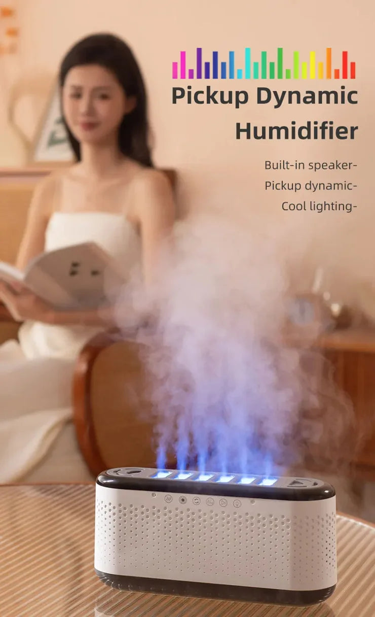 Aromya White Pickup Dynamic Humidifier, For Home, 250 sq ft